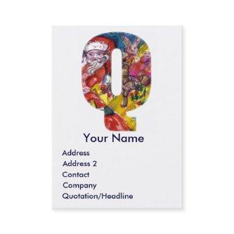 CHRISTMAS Q LETTER / SANTA WITH GIFTS MONOGRAM