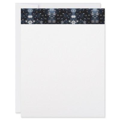 Christmas SlipperyJoe falling various shapes sizes Letterhead