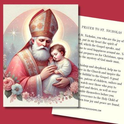 Christmas St. Nicholas. Baby Jesus Feast Day