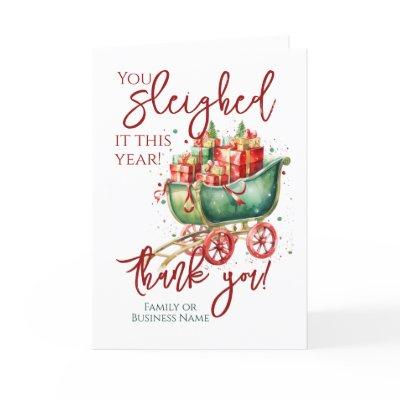 Christmas Thank You Employee Volunteer Holiday Card