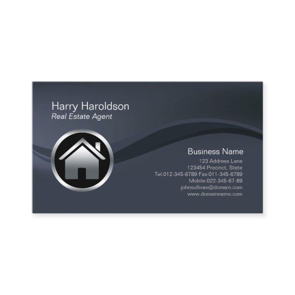 Chrome House Icon Real Estate Agent