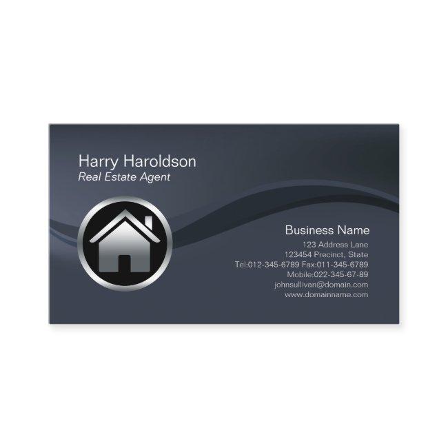 Chrome House Icon Real Estate Agent