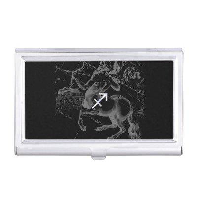 Chrome Like Sagittarius Zodiac Sign Hevelius Decor  Case