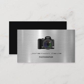Chrome Metal Design Photography Camera