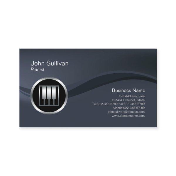 Chrome Piano Keys Icon Pianist
