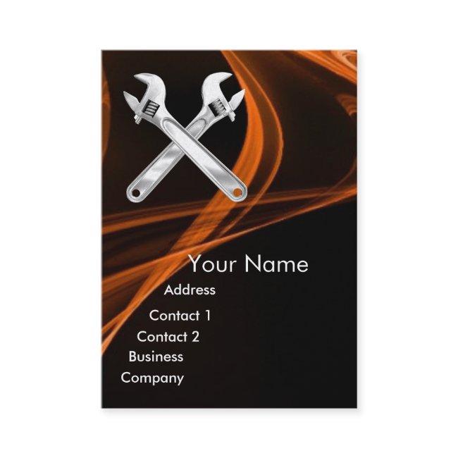 CHROME SKULL AND WRENCHES METAL MECHANICS pearl