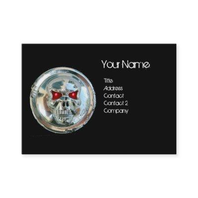 CHROME SKULL BLACK AND RED RUBY MONOGRAM