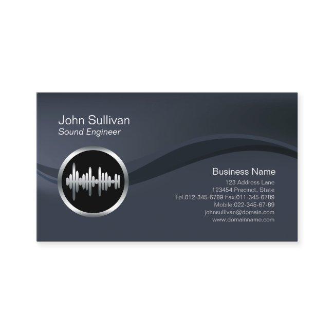 Chrome Soundwave Icon Sound Engineer