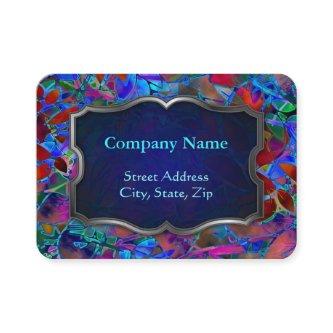 Chubby  Floral Abstract Stained Glass