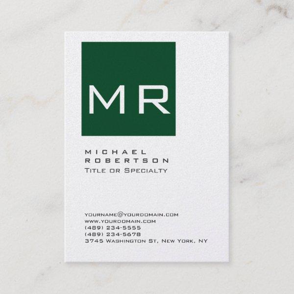 Chubby Forest Green Monogram