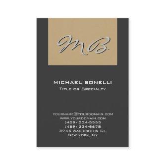 Chubby gray beige monogram unique