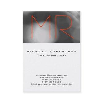 Chubby Gray Pattern Orange Monogram