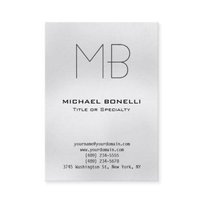 Chubby modern gray monogram