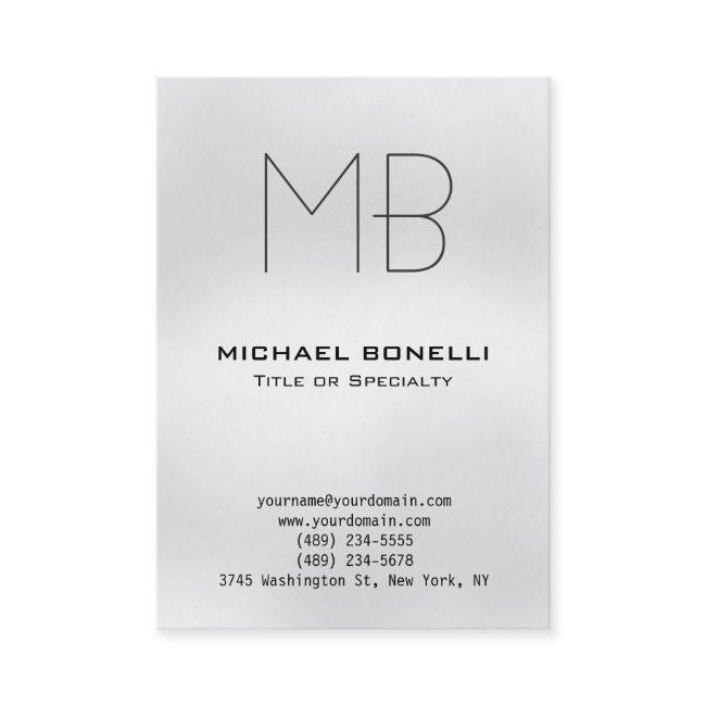 Chubby modern gray monogram