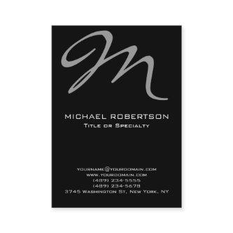 Chubby Modern Monogram Black Clean