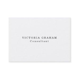 Chubby Plain Trendy White Professional Creative