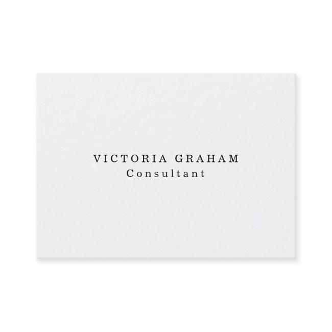 Chubby Plain Trendy White Professional Creative