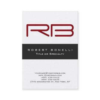 Chubby Red Monogram Grey White