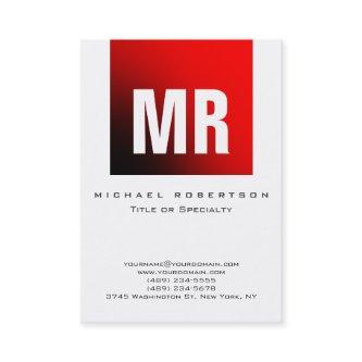 Chubby Stylish Monogram White Red