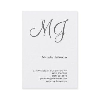 Chubby Unique Monogram White Grey