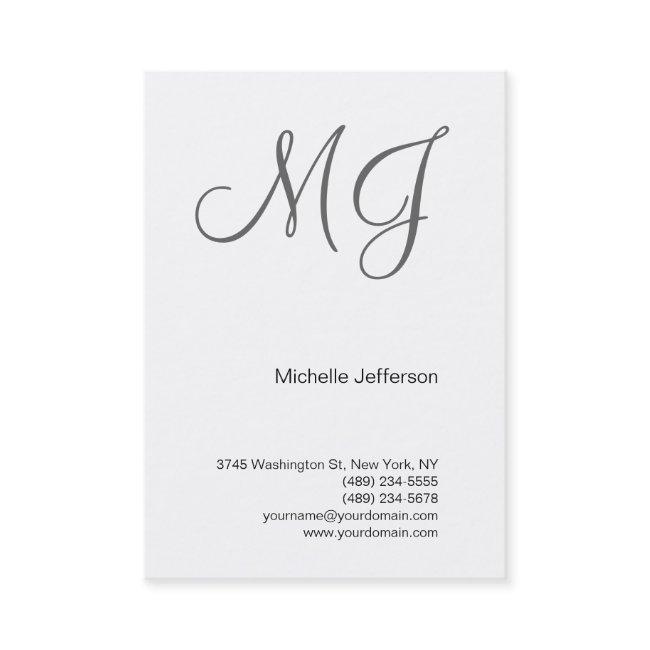 Chubby Unique Monogram White Grey
