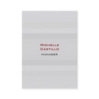 Chubby Vertical Gray Plain Modern Professional