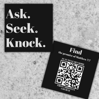 Church Business QR code Professional Promotional  Square