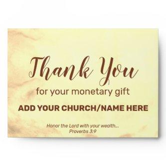 Church Charity Offering Donations Collections Cash Envelope