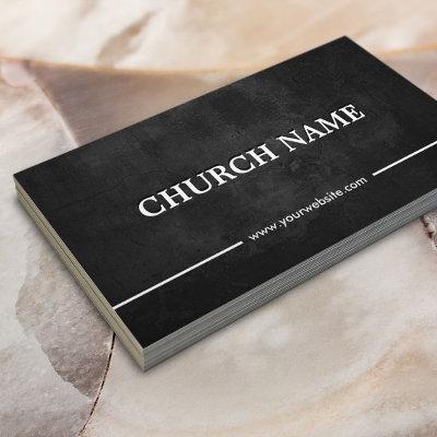 Church Pastor Rustic Chalkboard