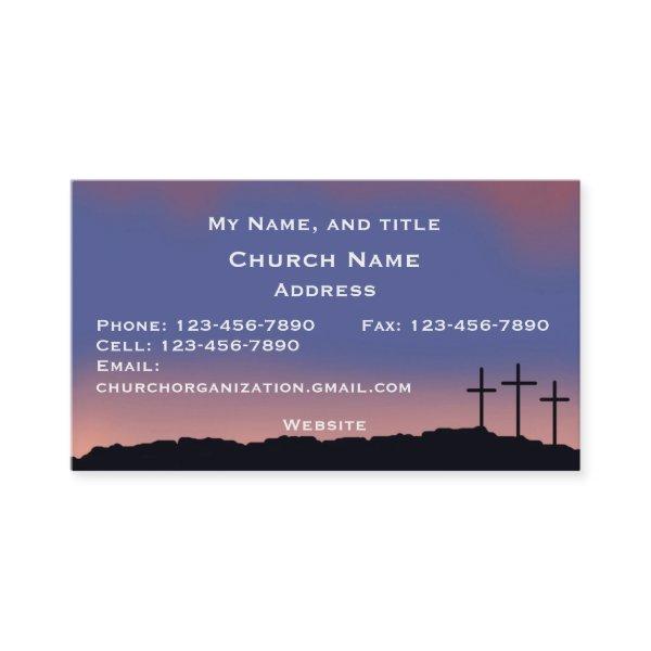 Church / Religious Three crosses Sunset sky