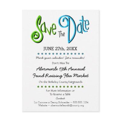 Church, School, Business Event Save the Date Announcement Postcard