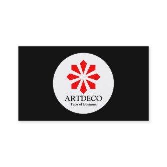 Circle - Art Deco - Red and Black