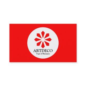 Circle - Art Deco - Red