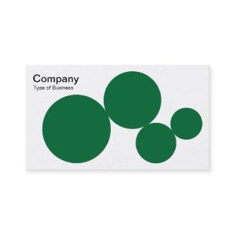 Circle Series - Forest Green on White