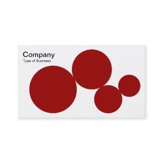 Circle Series - Ruby on White