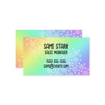 Circles Dots Rainbow Gradient