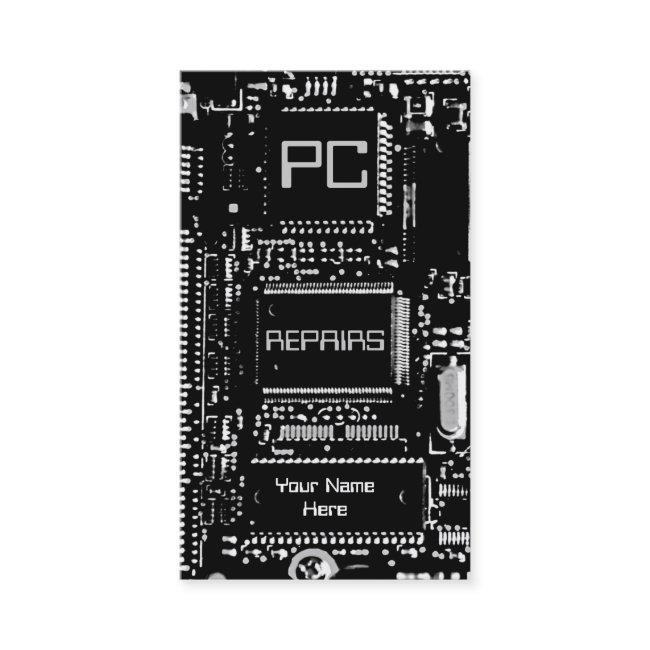 Circuit B & W 'PC repairs' white
