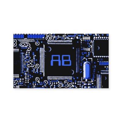 Circuit Blue 2 'monogram  blue