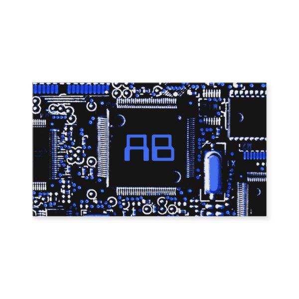 Circuit Blue 2 'monogram  blue