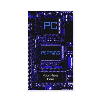 Circuit Blue 'PC repairs'  blue