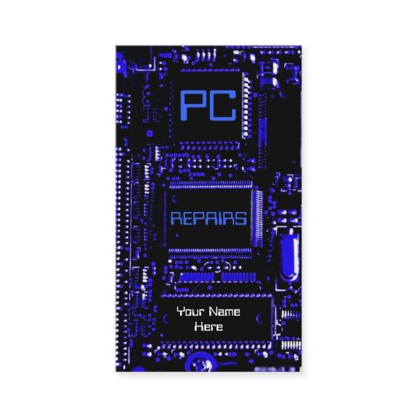 Circuit Blue 'PC repairs'  blue