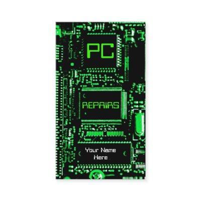 Circuit Green 'PC repairs'  template