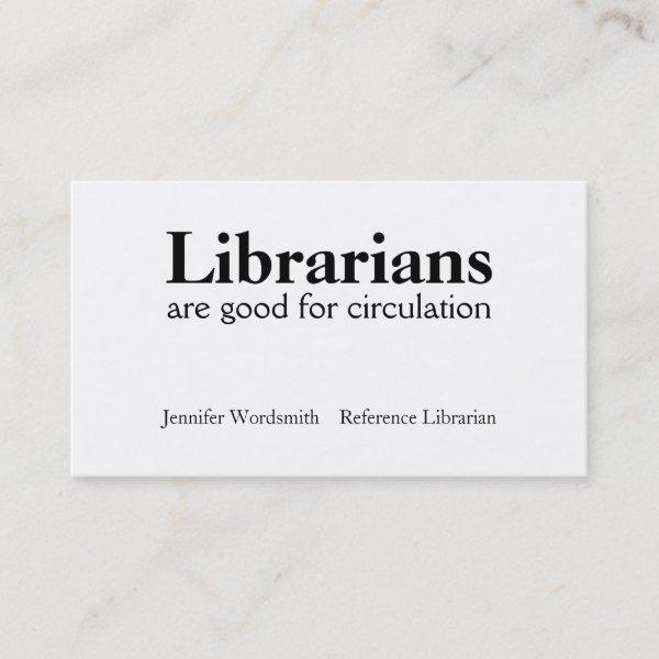Circulation Pun Librarian  Customize