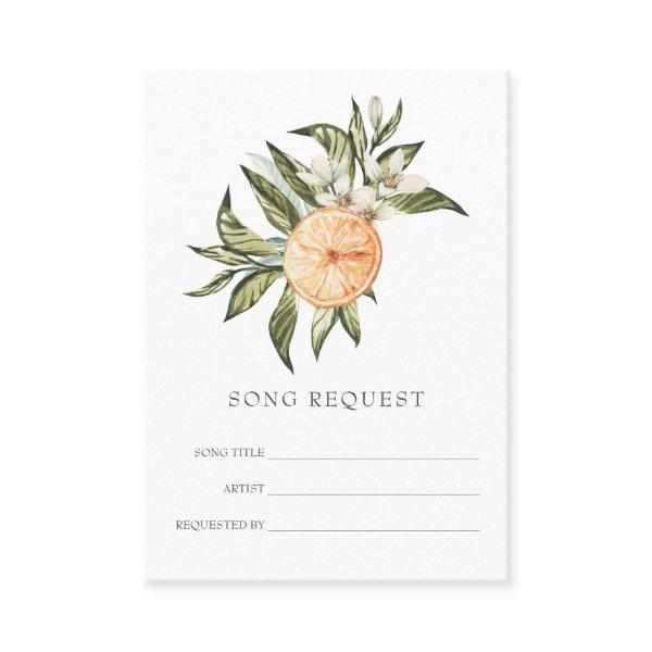 Citrus Orchard | Boho Song Request Enclosure Card