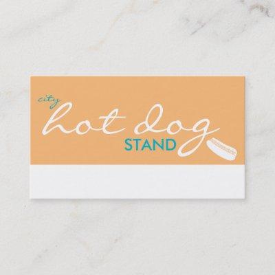 city hot dog stand (color customizable) loyalty card