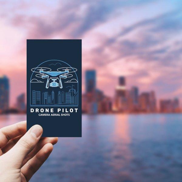 City & Skyscrapers - Drone Pilot Vertical