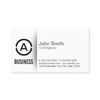 Civil Engineer Minimal Monogram Logo