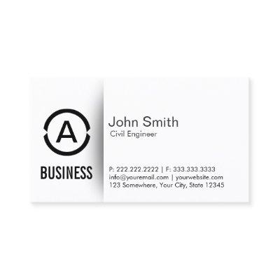 Civil Engineer Minimal Monogram Logo