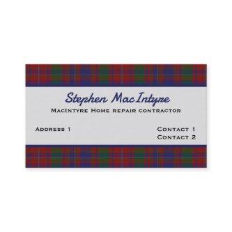 Clan MacIntyre Tartan Plaid Custom
