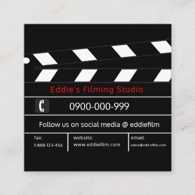Clapperboard Film & Video Movie Slate Square